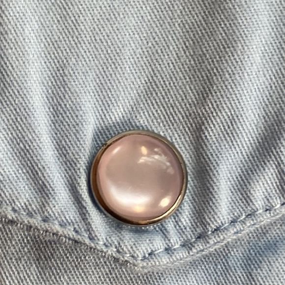 Mens Walls Authentic Ranch Wear 4XLT Baby Blue Work Pearl Snap Work Shirt - Picture 6 of 11